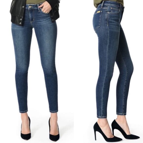 JOE’S Denim The Icon Mid Rise Skinny Ankle Jeans in Saunders Wash Size 32 - Picture 1 of 13